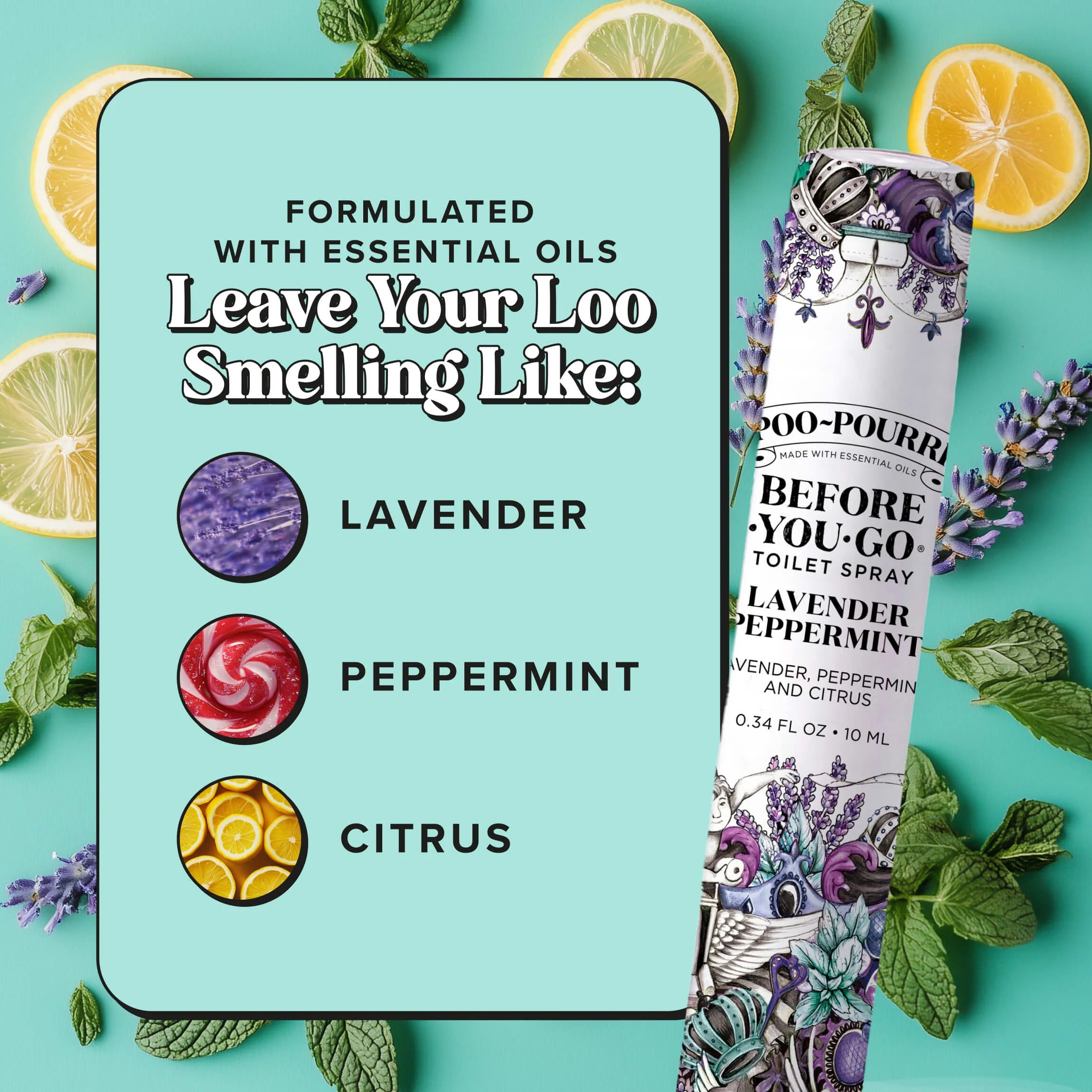 Lavender Peppermint 10ml - Poo~Pourri Toilet Spray