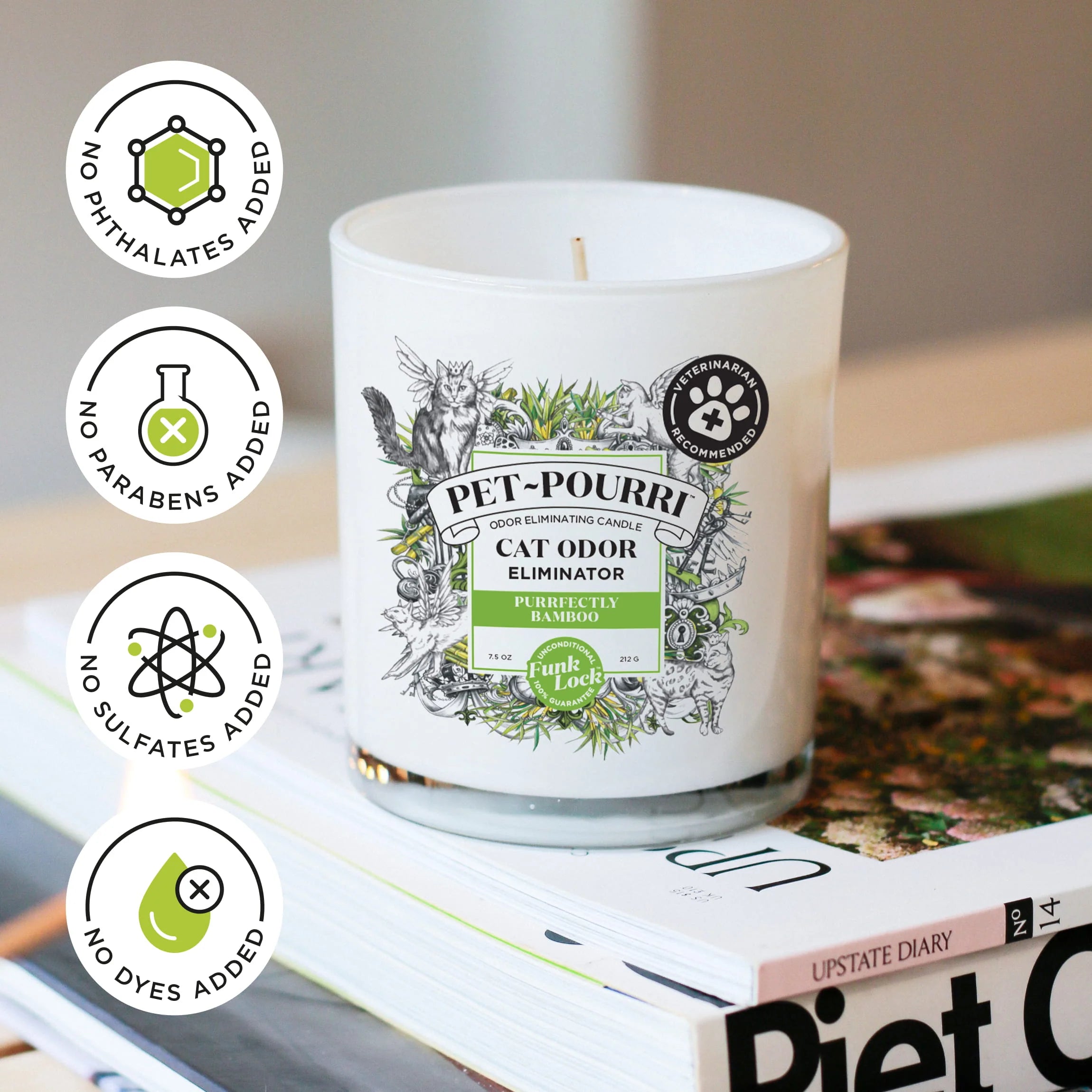Purrfectly Bamboo Candle - Pet~Pourri Candle