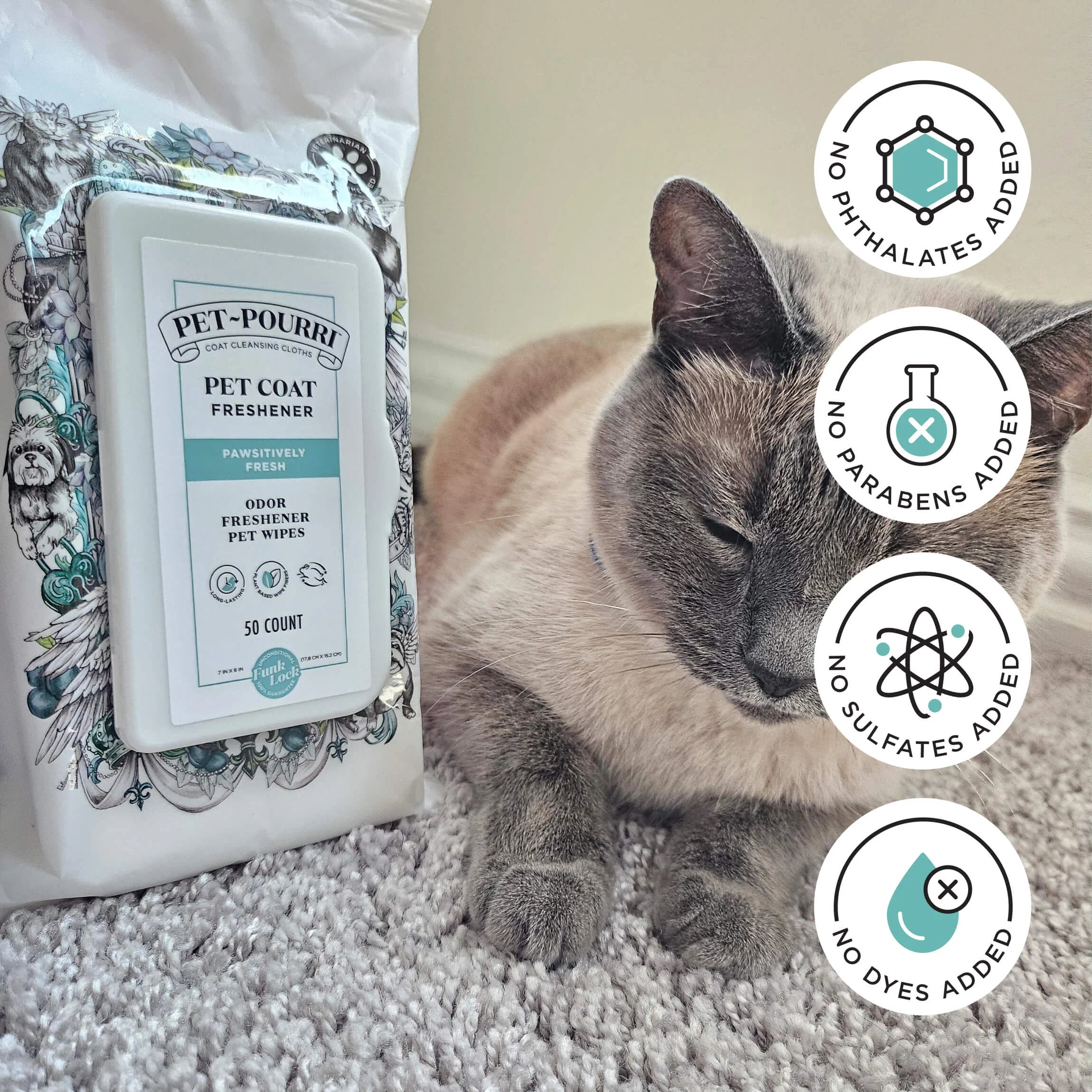 Pawsitively Fresh Wipes - Pet~Pourri