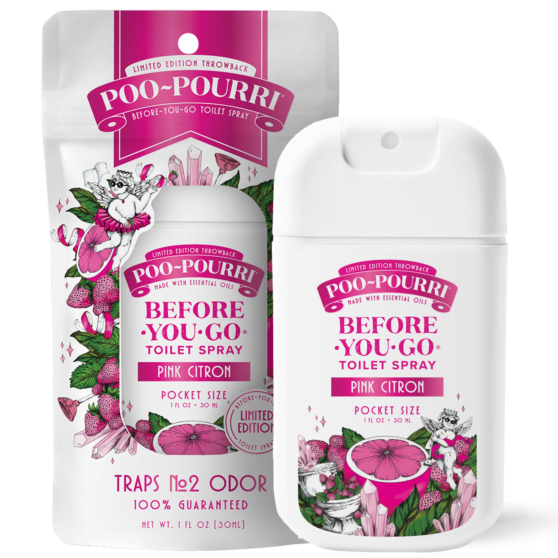 Pink Citron Pocket Sprayer - Poo~Pourri Toilet Spray