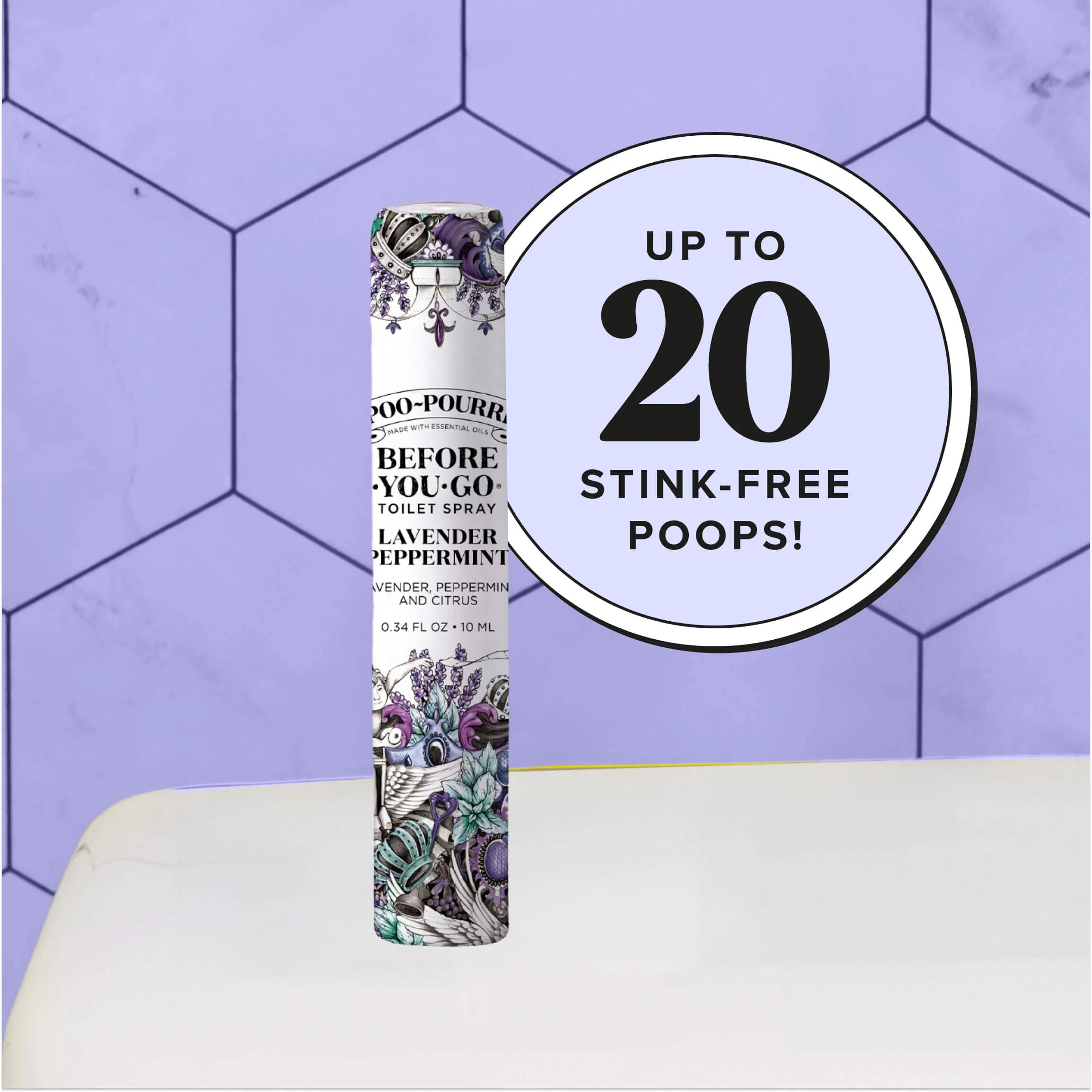 Lavender Peppermint 10ml - Poo~Pourri Toilet Spray