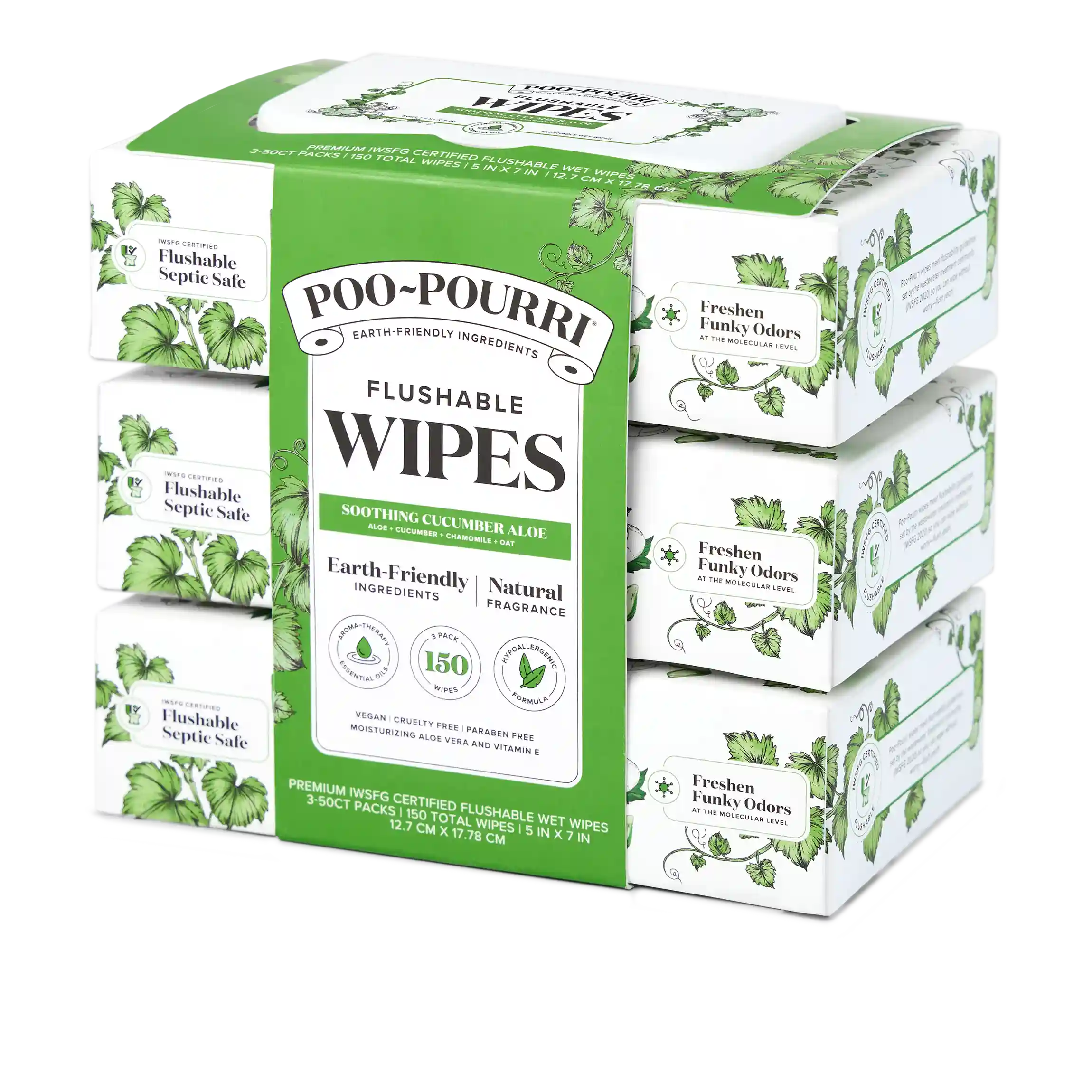 Cucumber Aloe Flushable Wipes - Poo~Pourri - Image 15