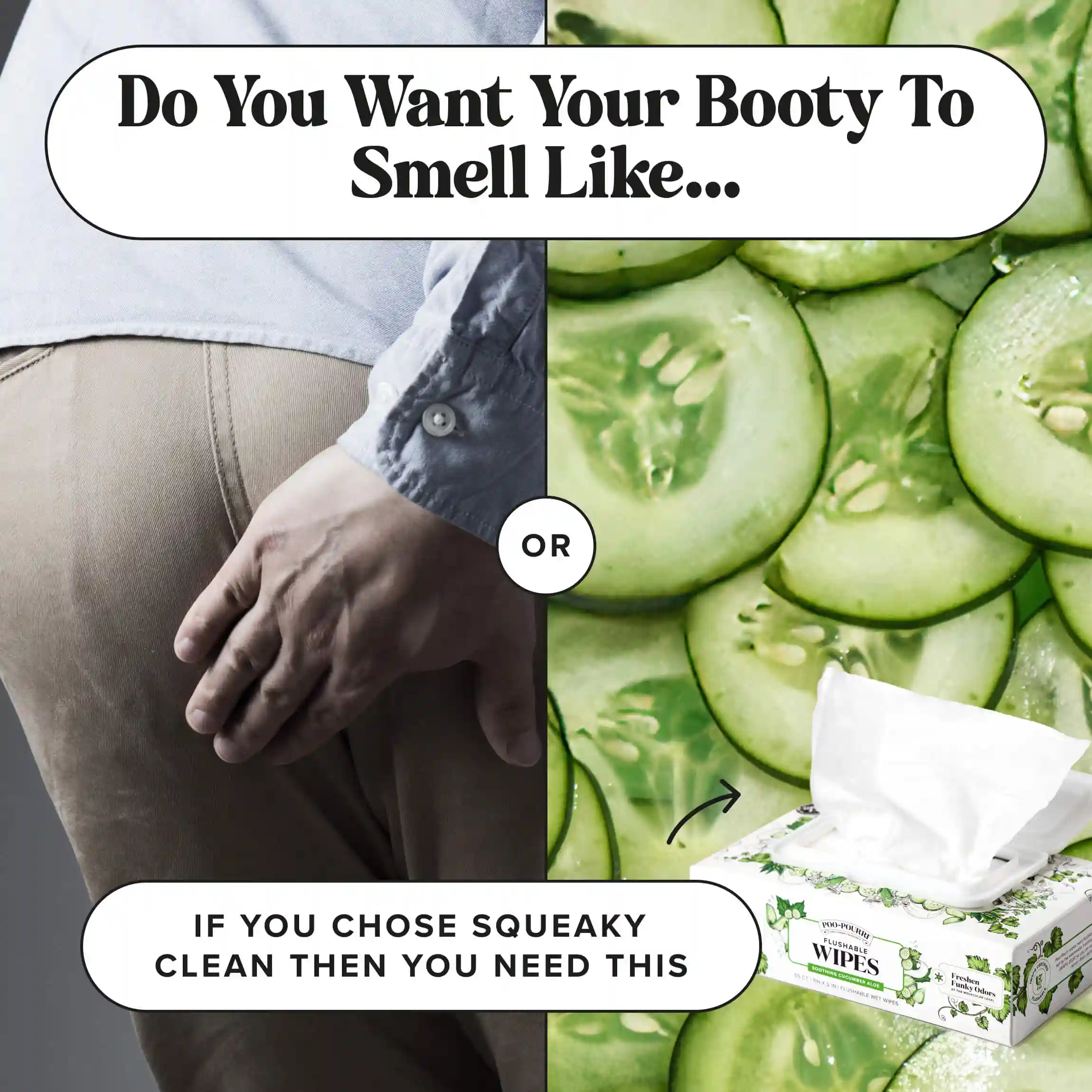 Cucumber Aloe Flushable Wipes - Poo~Pourri - Image 28
