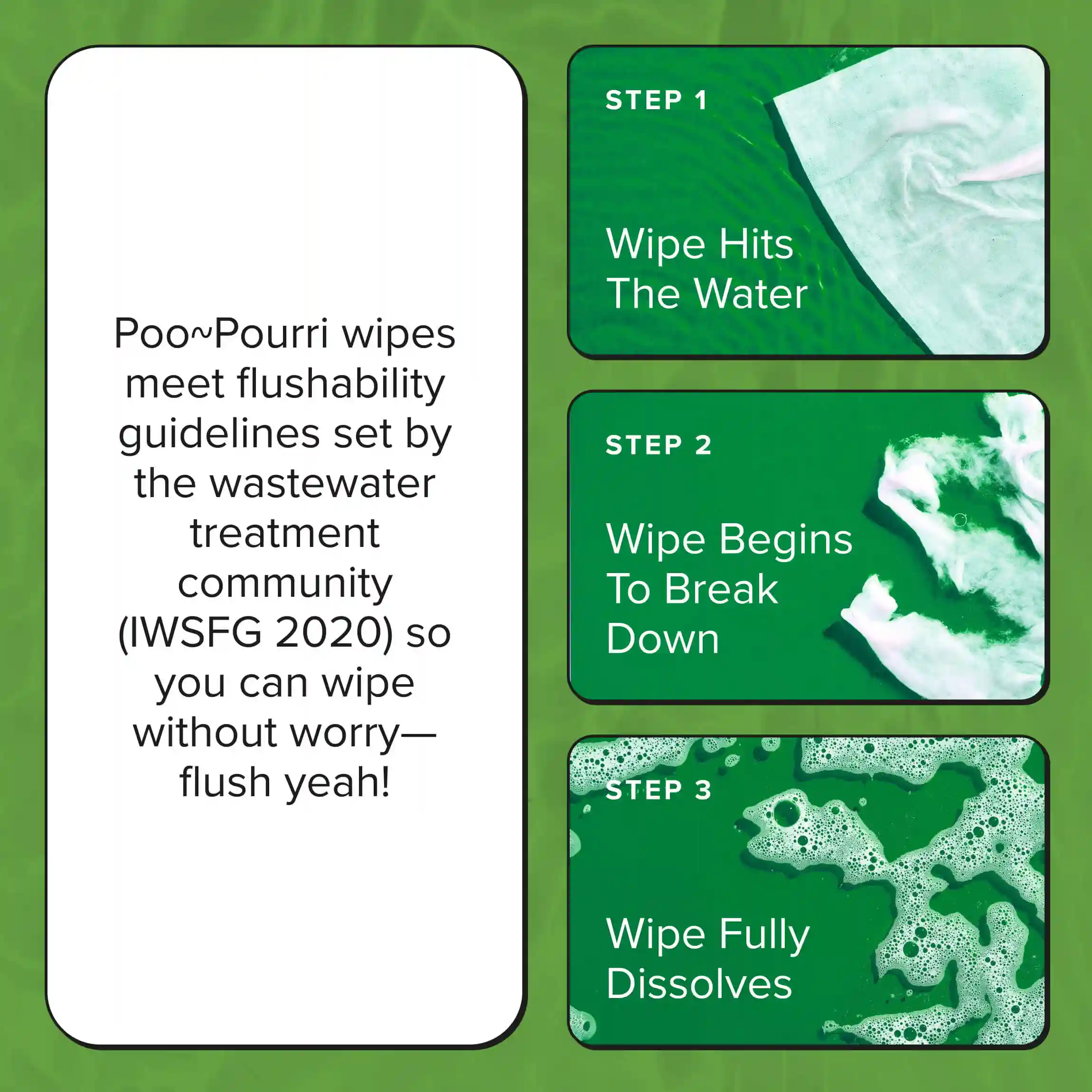 Cucumber Aloe Flushable Wipes - Poo~Pourri - Image 5