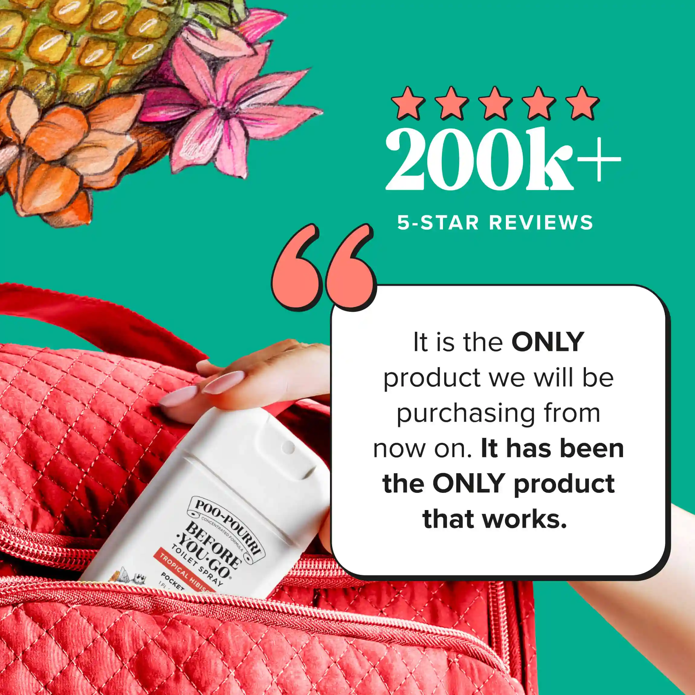 Tropical Hibiscus Pocket Sprayer - Poo~Pourri Toilet Spray - Image 4