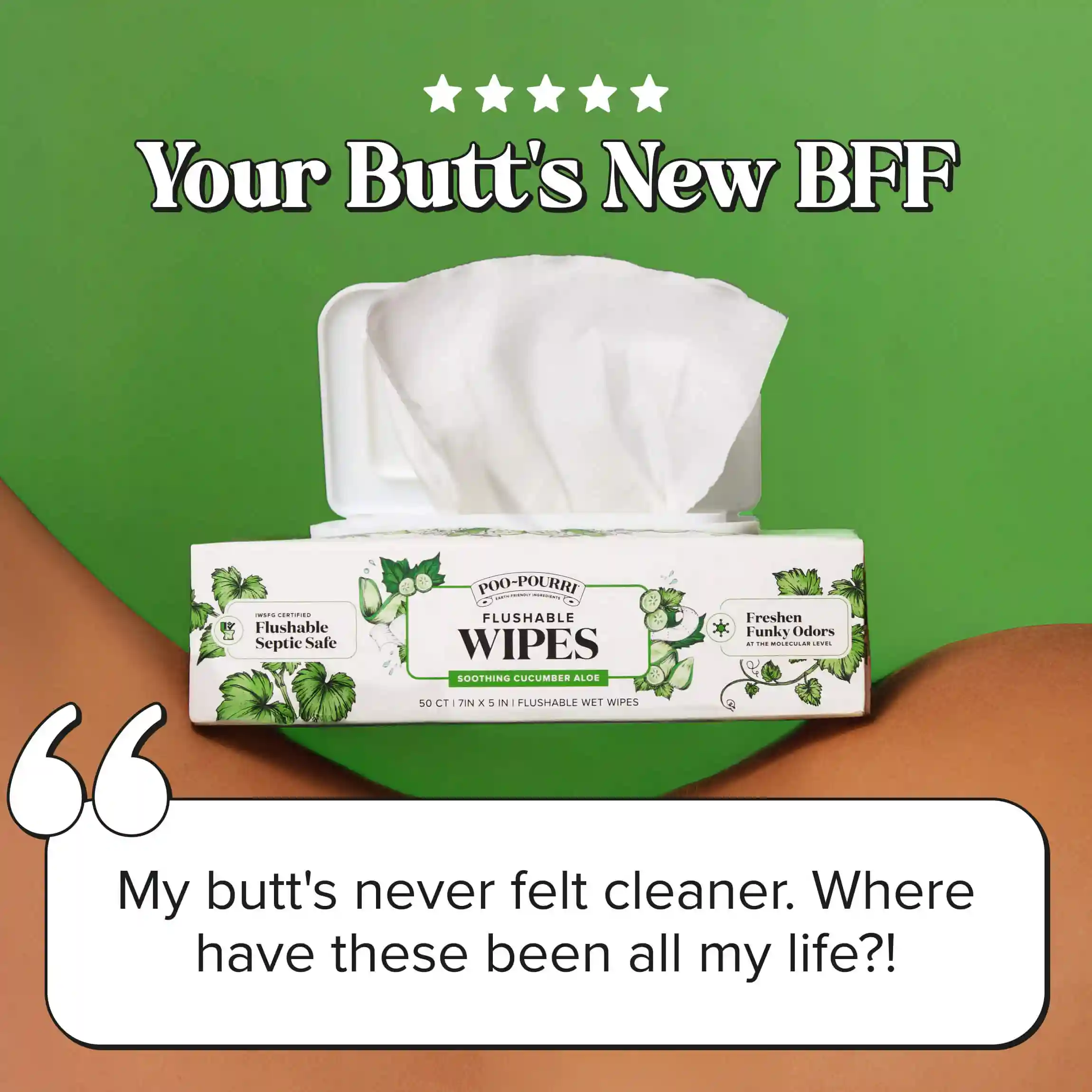 Cucumber Aloe Flushable Wipes - Poo~Pourri - Image 20