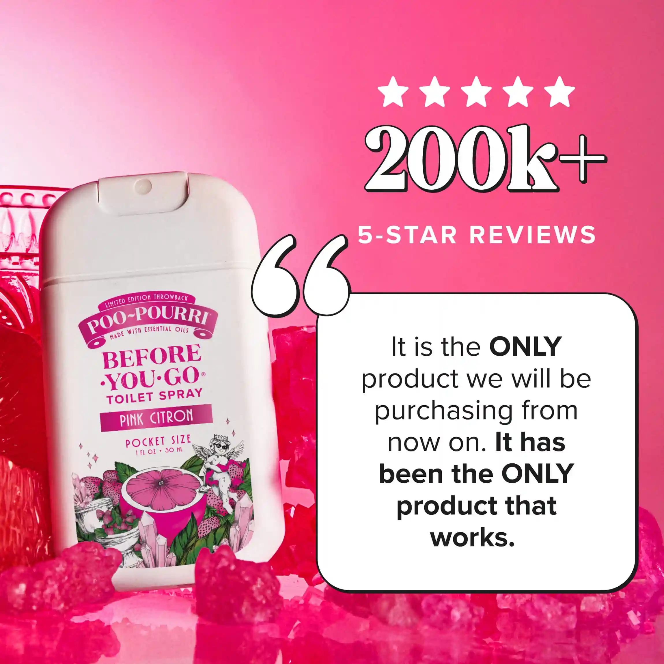 Pink Citron Pocket Sprayer - Poo~Pourri Toilet Spray - Image 5