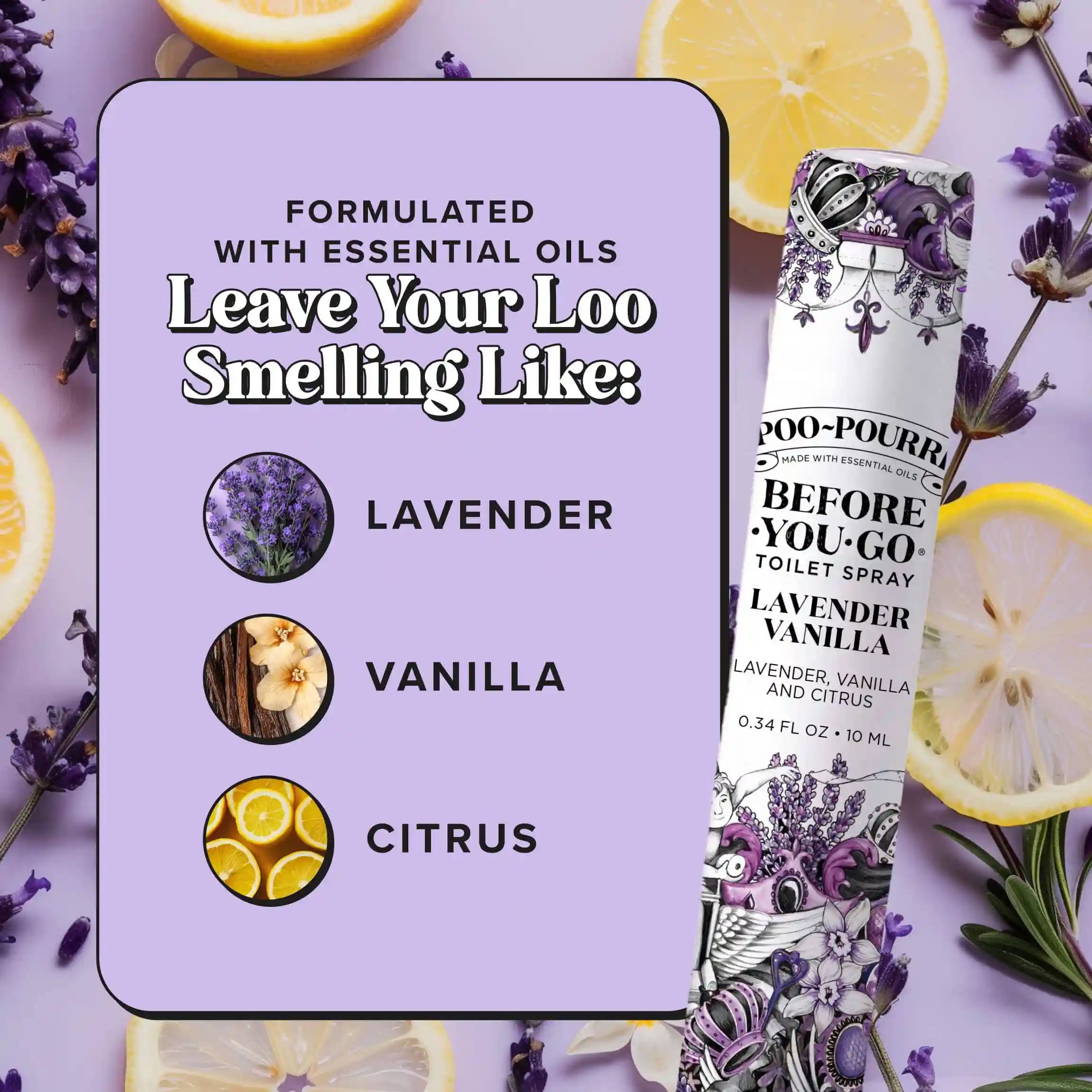 Lavender Vanilla 10ml - Poo~Pourri Toilet Spray - Image 6