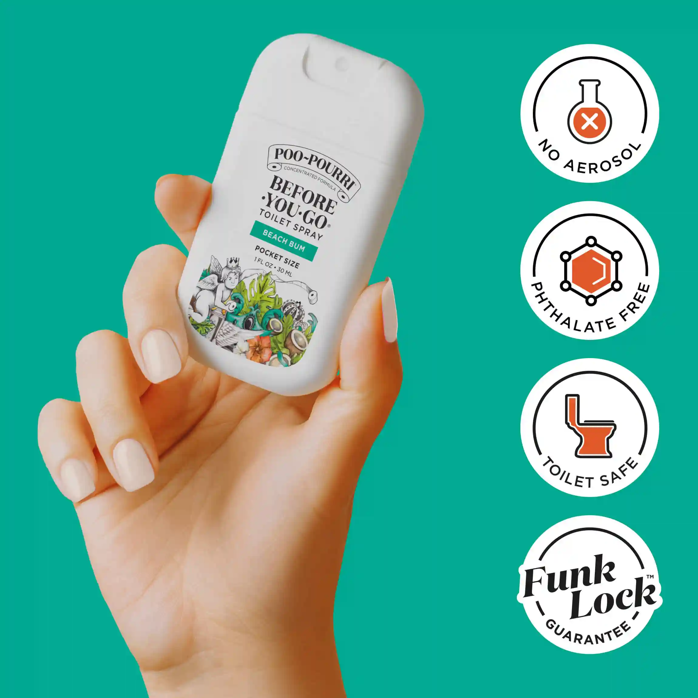 Beach Bum Pocket Sprayer - Poo~Pourri Toilet Spray - Image 6