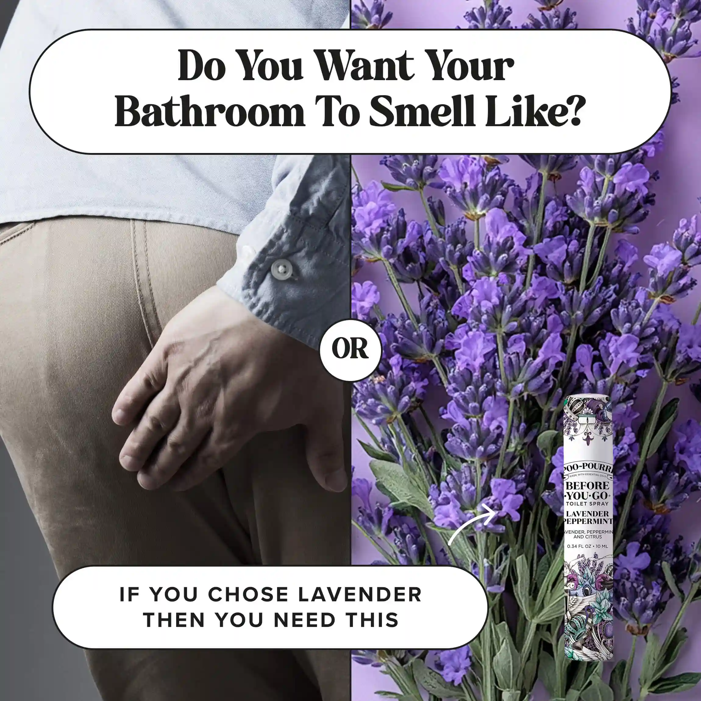 Lavender Peppermint 10ml - Poo~Pourri Toilet Spray - Image 10