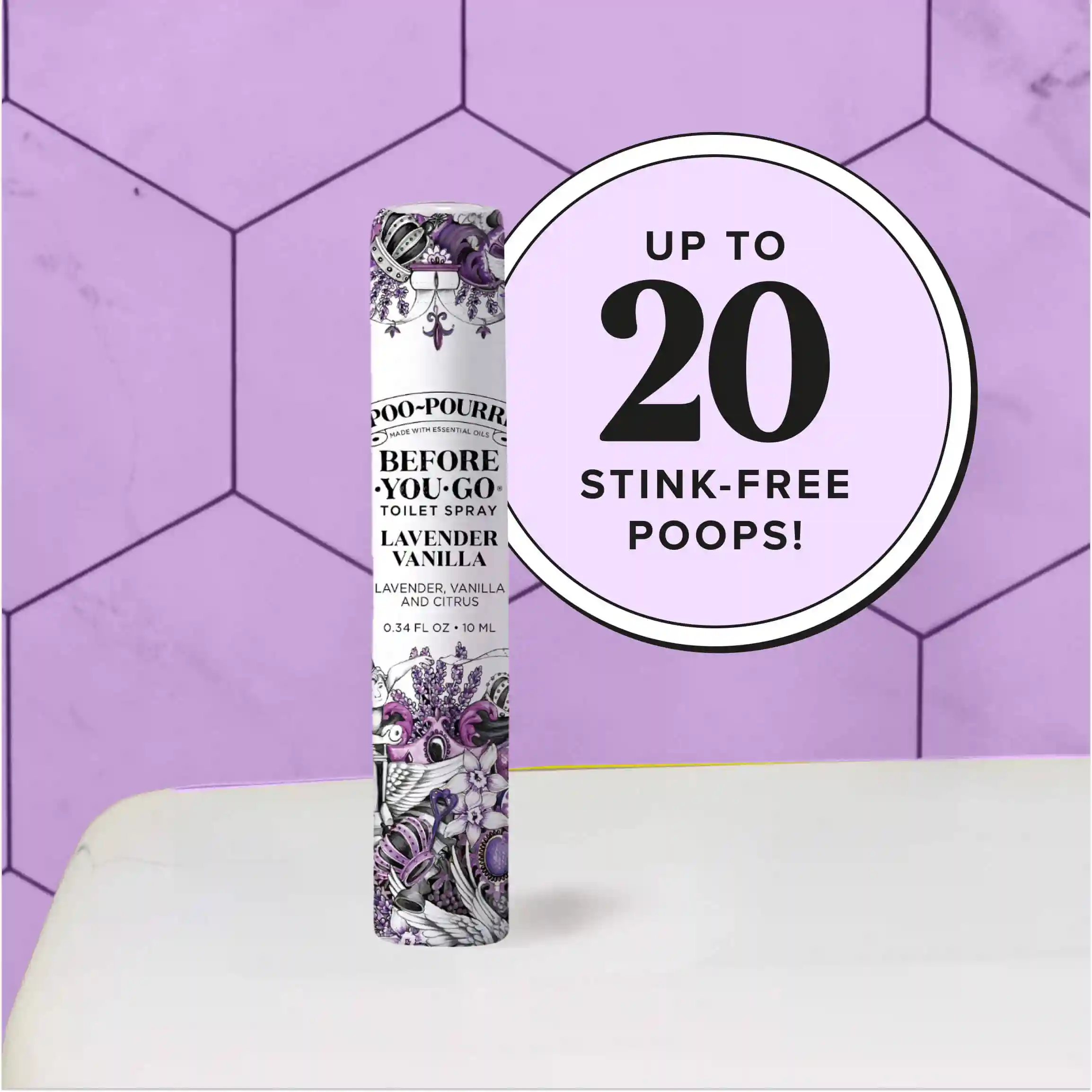 Lavender Vanilla 10ml - Poo~Pourri Toilet Spray - Image 9