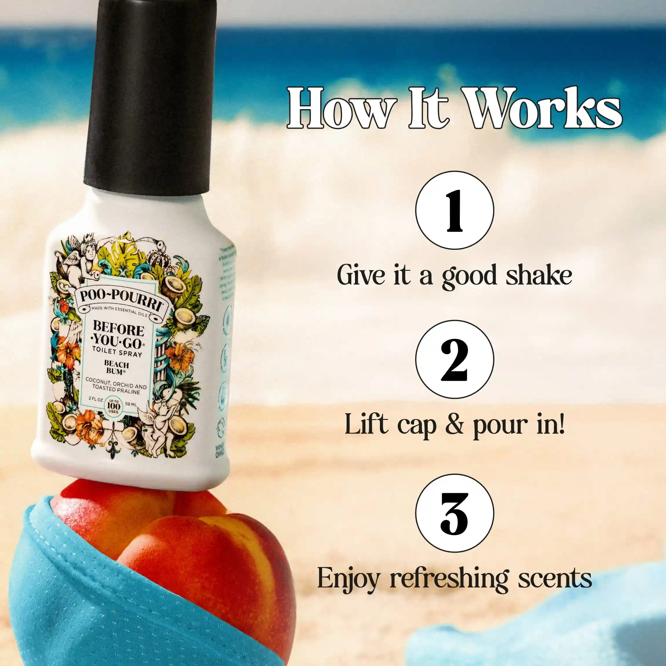 Beach Bum Refill - Poo~Pourri Toilet Spray - Image 5