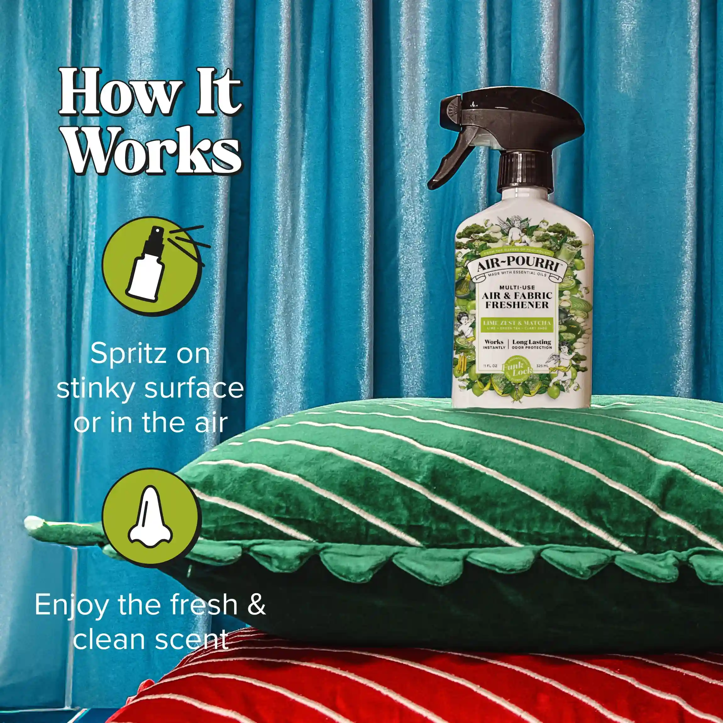 Lime Zest & Matcha - Air~Spray Air Freshener for Trash Can - Image 5