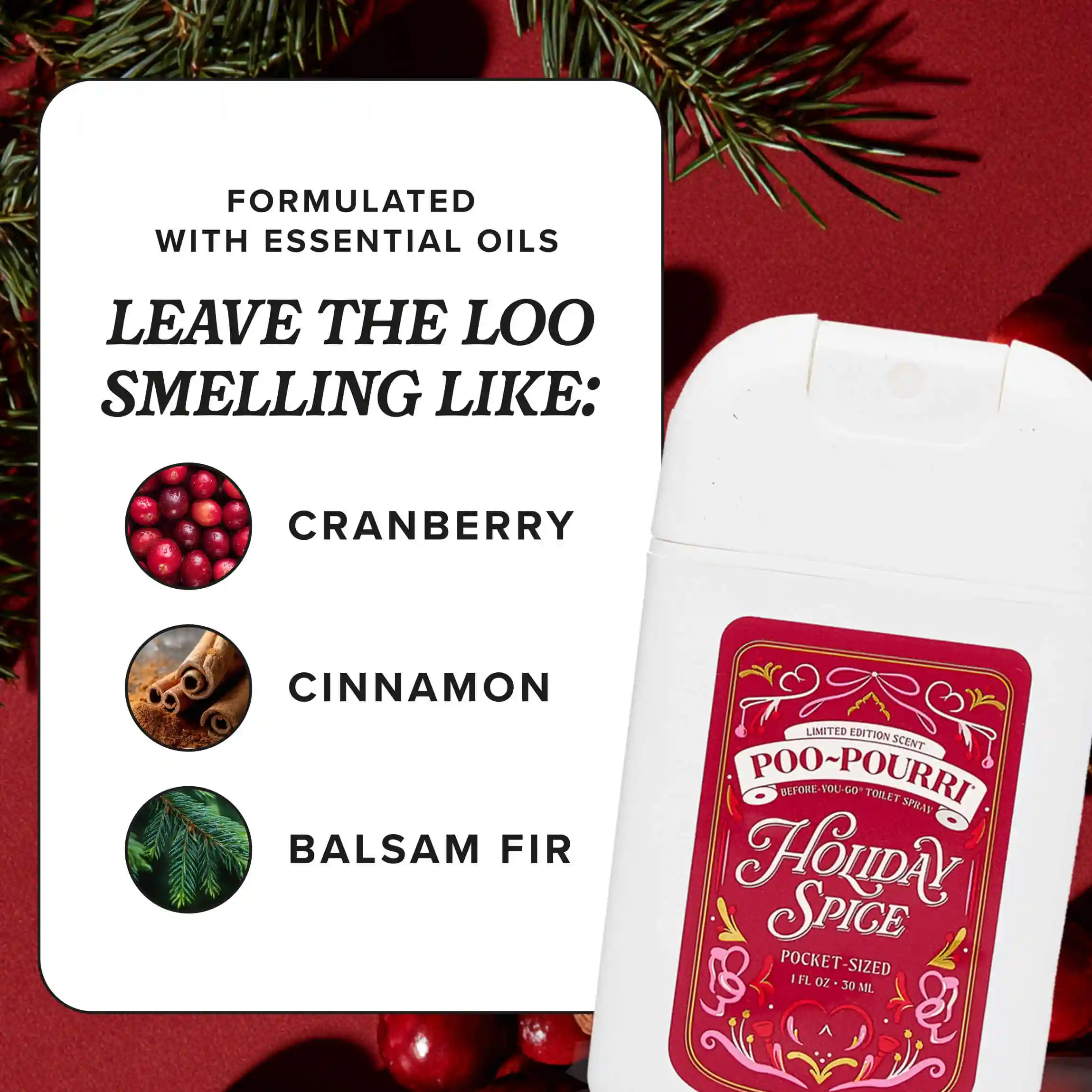 Holiday Spice Pocket Sprayer - Poo~Pourri Toilet Spray - Image 8